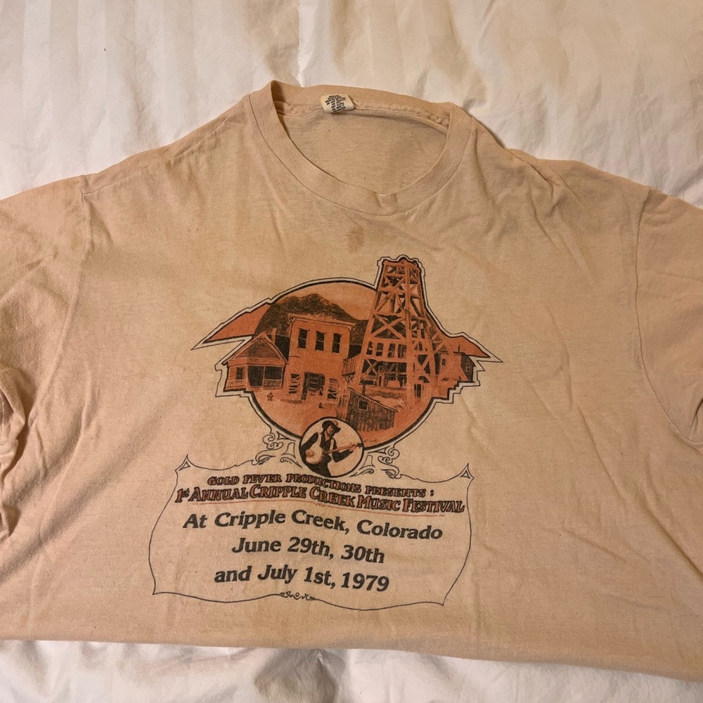 Vintage Cripple Creek Music Festival T-Shirt - Picture 4 of 4